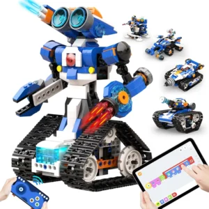 STEM Robot Building Kit for Kids | 6-in-1 Coding Robot Toy with App Control