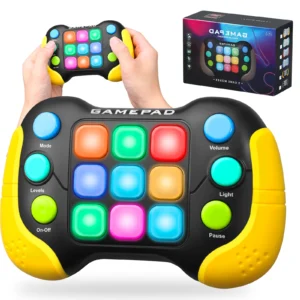 Electronic Light-Up Fidget Pop Game for Kids – Focus & Memory Handheld Toy