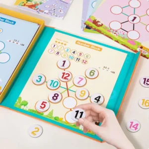 Magnetic Number Puzzle Board Game for Kids 4+ Counting & Math Logic Toy
