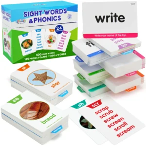 Sight Words & Phonics Flash Cards for Kids | Learn to Read Ages 3+