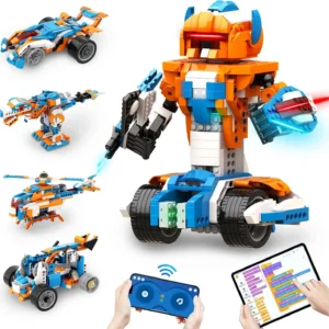12-in-1 Robot Building Kit for Kids – STEM Coding Toy with App Control