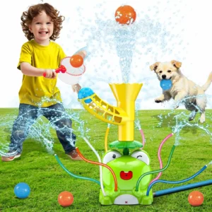 Kids Frog Water Sprinkler Toy – Outdoor Splash Play for Summer Backyard Fun
